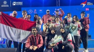 Timnas Esport Putri Juara Asia Esports Games 2024 di Thailand ./Foto Istimewa/Humas KONi Pusat