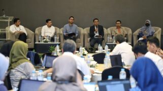 Diseminasi Pengukuran Indeks Kepuasan Masyarakat Nasional (IKMN) Tingkat Kementerian/Lembaga, Monitoring dan Evaluasi Survei Kepuasan Masyarakat (SKM) Online, dan Penjaringan Masukan Roadmap LAPOR! di Jakarta, Senin (18/11/2024) yang diselenggarakan Kementerian PANRB/Foto : Humas Kementerian PANRB