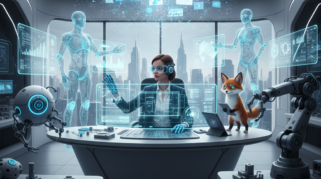 Gambar ilustrasi yang dibuat dengan AI