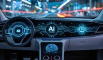 cara kerja AI di mobil modern pada dashboard pintar kendaraan dengan sistem pengambilan keputusan otomatis