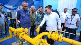Kunjungan kerja Kepala Staf Kepresidenan Dudung Abdurachman yang didampingi oleh Direktur Perencanaan dan Pembangunan Infrastruktur Minyak dan Gas Bumi Kementerian Energi dan Sumber Daya Mineral (ESDM) Agung Kuswardono serta Direktur Infrastruktur dan Teknologi PGN Hery Murahmanta ke jaringan gas bumi di Gresik dan Sidoarjo, Jawa Timur, Senin (21/9/2026). (ANTARA/HO-PGN)