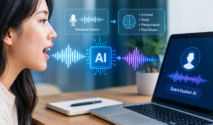 AI membuat suara manusia dengan voice cloning