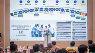 Dirjen EBTKE Kementerian ESDM Eniya Listiani Dewi dalam sosialisasi implementasi B50 sektor otomotif