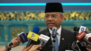 Menteri Keuangan Suahasil Nazara berikan keterangan pers di Istana Negara