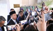 Menteri ATR/BPN Nusron Wahid saat memberikan keterangan pers di Jakarta
