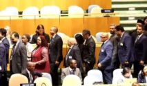 Kursi delegasi Indonesia yang kosong saat aksi walk out di Sidang Umum PBB New York