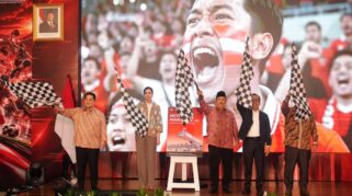 Menpora Erick Thohir dalam kick-off Desain Besar Industri Olahraga di Jakarta